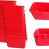a2020642269faffe 20 Pack Cage Cups Birds Feeders Seed Bowl Chicken Feeding Watering Dish Rabbit Water Food Hanging Wire Cages Box 16oz Coop Cups for Pet Parrot Parakeet Gamefowl Poultry Pigeon (Large Red)