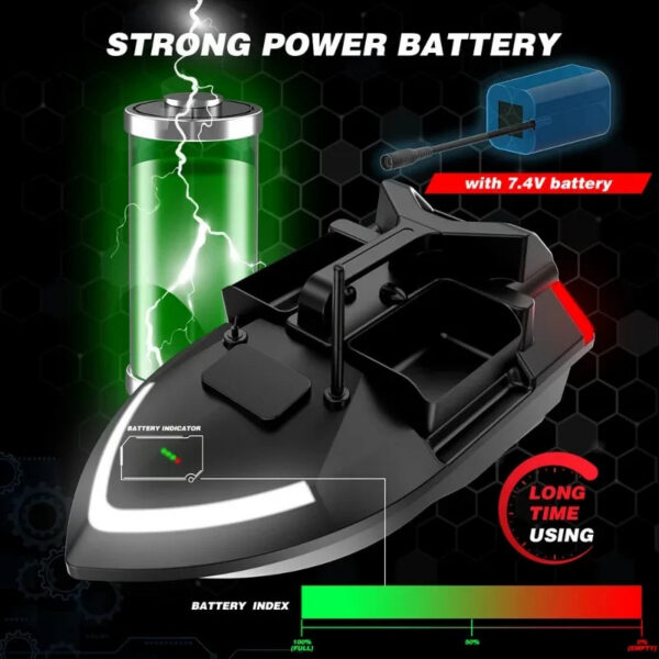 VWVIVIDWORLD Brand,High Quality,Dual Battery,Long Battery Life,Large Capacity,GPS RC Boat,Remote Control Bait Boat