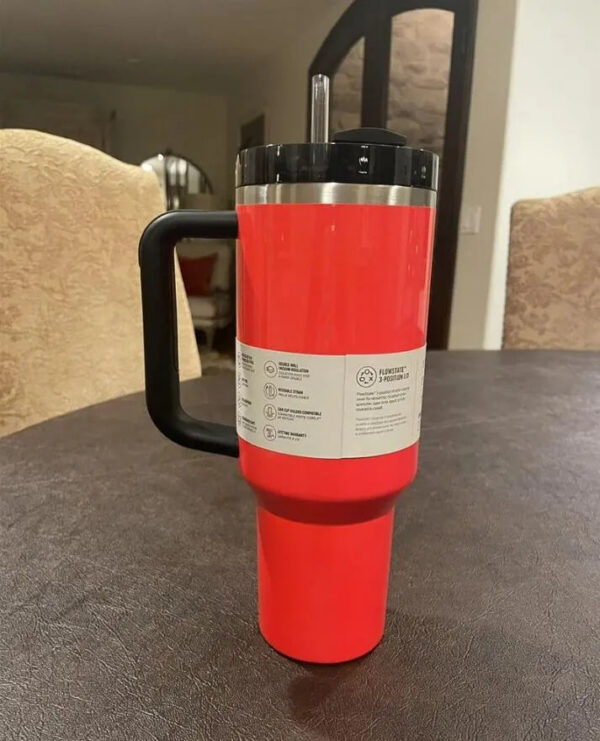 Neon Yellow Electric Pink 40oz Tumblers With Handle Insulated Tumbler Lids Straw Cup Water Bottles 1:1 Copy H2.0 Stainless Steel Mugs