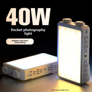 a23adb8c6cdfaa2c 40W Mini Portable LED Fill Video Light with Built-In Rechargeable Battery Fill Light for Mobile Phone Charging PD