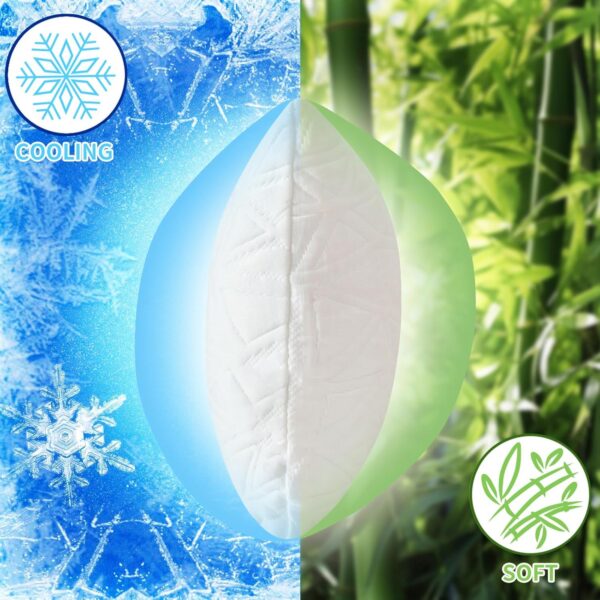 Small Cooling Shredded Gel Memory Foam Pillow，Adjustable for Contoured Support -Portable Ideal for Backpacking, Camping, Travel, Car, Airplane,Office Nap
