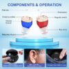 aid Seniors, rechargeable in-ear aids, sound controller for adults hearing loss, Hearing Aid with Charging Case