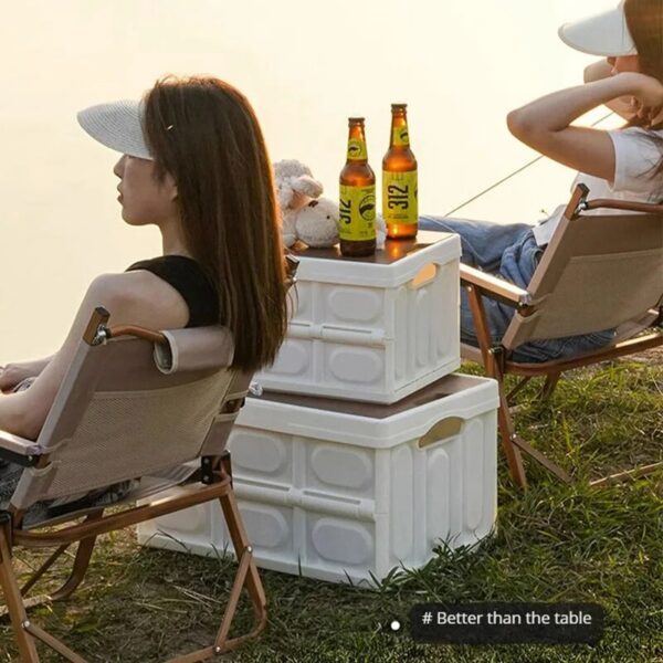 a258e55f12b54952 Outdoor Camping 35L Folding Household Car Trunk Storage Convenient Organizing Box