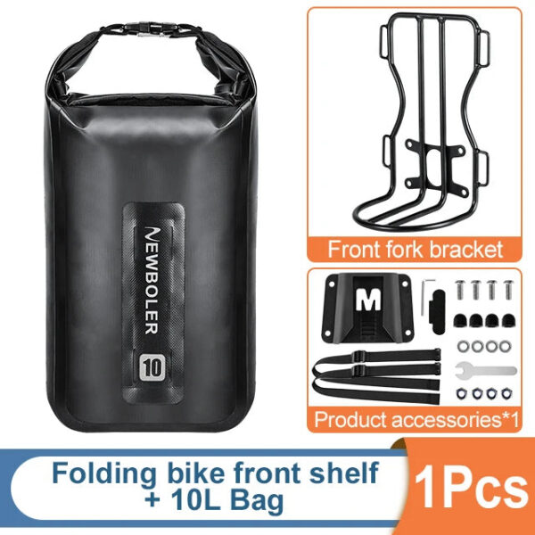 NEWBOLER Metal Front Rack for Brompton Bike Bag Front Lightweight Shelf Luggage Rack Bicycle Accessories