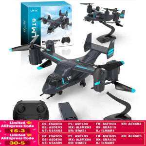 a267f3d2e9f19702 LM19 Remote Control Helicopter Drone 480P Camera Fighter Quadcopter Osprey Aircraft RC Drones for Children Kids Plane Toys Gifts