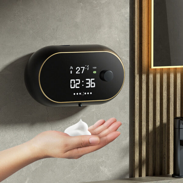 a274c2c43c986c50 Auto Soap Induction Liquid Automatic Dispenser Foam hine USB Temperature Display Wall Mount Hand Sanitizer
