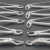 Adult Tooth Extracting Forceps 10pcs/set , Children Teeth Extraction Forcep 7pcs/set, Surgical Dental tools Dentistry Tool