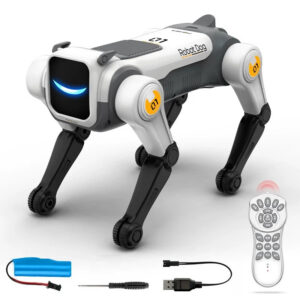 a29721ad2799449d RC Mechanical Dog Intelligent AI RC Robot Dog Voice Command Programmable Singing Dancing Electronic Stunt Bionic Smart Robot Dog