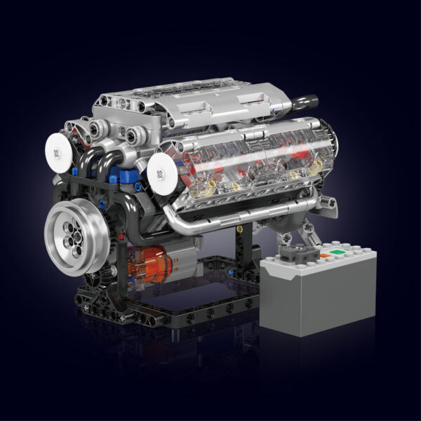 a2a0be7289a727a6 Mould King 10088 Technik Electrically Driven No.V8 Engine toys Model Building Blocks kits Creative Educational Toy gift