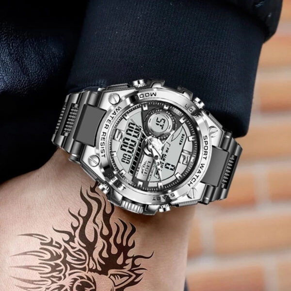 LIGE Military Digital 50m Waterproof Wristwatch LED Quartz Clock Sport Watch Male Big Watches Men Relogios Masculino