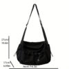 a2a5c872a13927c9 Kpop Nylon Crossbody Bag, Multi Pockets Shoulder Bag, Casual Messenger Bag For School Travel