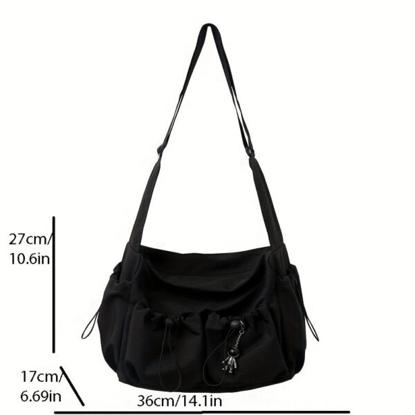 a2a5c872a13927c9 Kpop Nylon Crossbody Bag, Multi Pockets Shoulder Bag, Casual Messenger Bag For School Travel