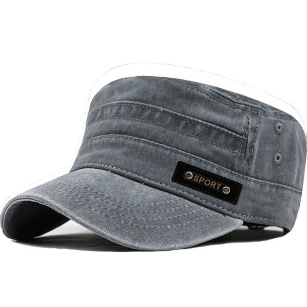 a2ae1c3e6dc68a6c Wash Wholesale Spring, Summer And Autumn New Cotton Flat Top Outdoor Army Hat Men's Mesh Visor