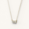 a2be22941c77e84b 100% Diamond Pendant Necklace for Women Round Cut 0.3carat 3-stones Moissanite Sier Jewelry Valentine Day Gift