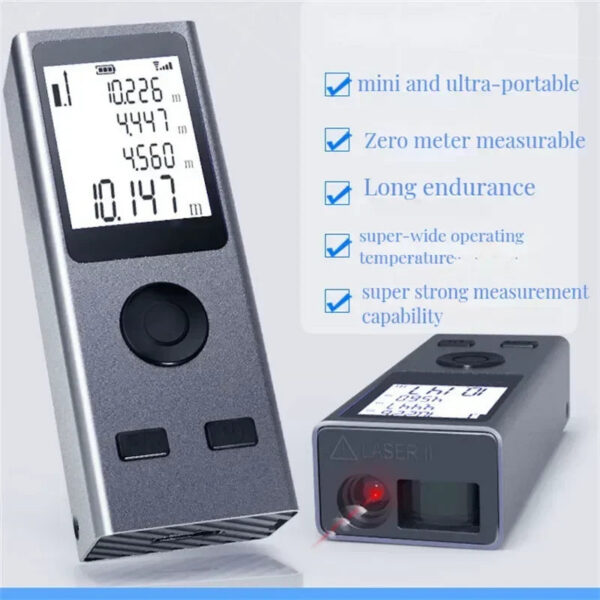 Mini Smart Rangefinder Intelligent 30M Digital Laser Rangefinde Usb Charging Rechargeable Handheld Distance Meter