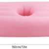 BBL Recovery Air Mattress with Hole, Post-Surgery Inflatable Bed for Brazilian Butt Lift, Electric Pump, Waterproof PVC, Ideal for Sleeping, Sitting, and Relaxation, Pink