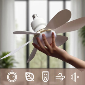 a2eb6648a572ddc1 LED 40W ceiling fan light E27 with remote control for dimming, suitable for living room, study, household use, 85-265V