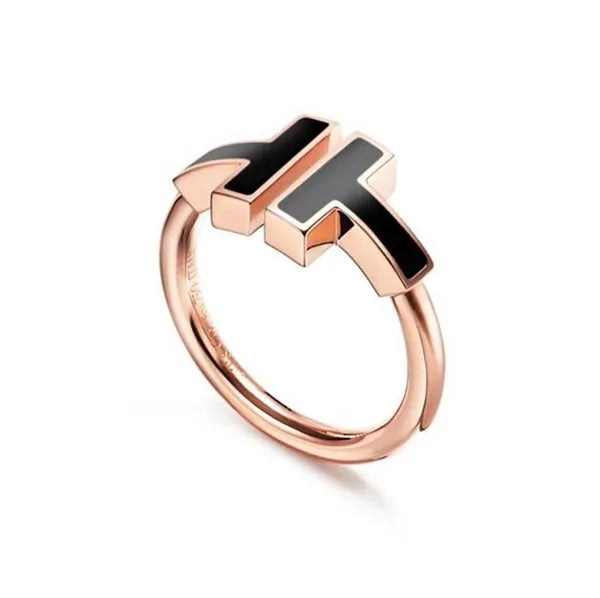 a2ed030718e4f54d Designer Plated Wire for Women Mens Wedding Open with Month-of-pearl Diamond Ring Titanium Sier Rose Gold
