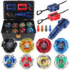 Bey X Spinning Toy Kit Gyro Metal Battle Tops with Launchers Organize Box Set Gift