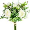 18pcs Babys Breath Eucalyptus Leaves Bouquet Blue Gypsophila Artificial Flowers and Faux Greenery for Home Decor