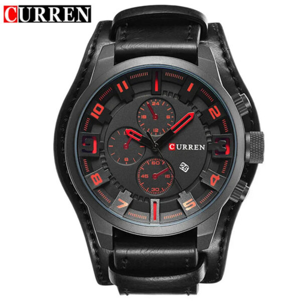 a3033778547b856e New Watches CURREN Luxury Brand Men Watch Leather Strap Fashion Quartz-Watch Casual Sports Wristwatch Date Clock Relojes 8225