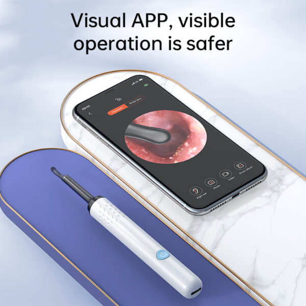 a30a0deaf8132cd4 Visual Cleaner With 6 LED Lights 4.0mm Lens Ear Wax Removal Tool 500W Pixel Camera Take Video 500W HD Earpick Gifts