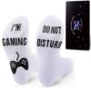 QAPIZM Do Not Disturb I'M Gaming Socks, Men Gifts Ideas Valentines Day Kids