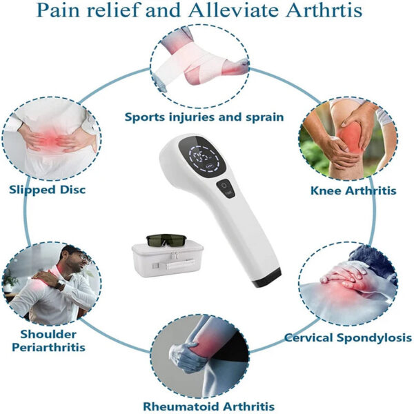 a312b2bb1a14f0ec KTS Body Pain Laser Therapy Device 2x808nm LLLT Physiotherapy Equipment for Knee Pain Relief Arthritis Frozen shoulder Pet Pain