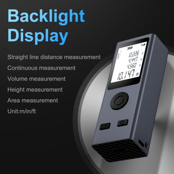 a313eb70e0daaa49 Laser Distance Meter Multifunctional Portable Measuring Device Metal Housing Mini Size Rangefinder Measurement