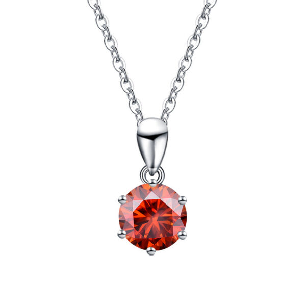a31b19f8b760dc52 GRA 1CT-3CT Moissanite Diamond Wedding Pendant Necklace for Women Sterling Sier Long Chain Quality Fine Jewelry