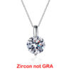a32587c0b709a410 Smyoue 1-3CT 9MM Real Moissanite Necklace Sterling Sier Round Brilliant Cut Lab Created Diamond Pendant for Men Women Box