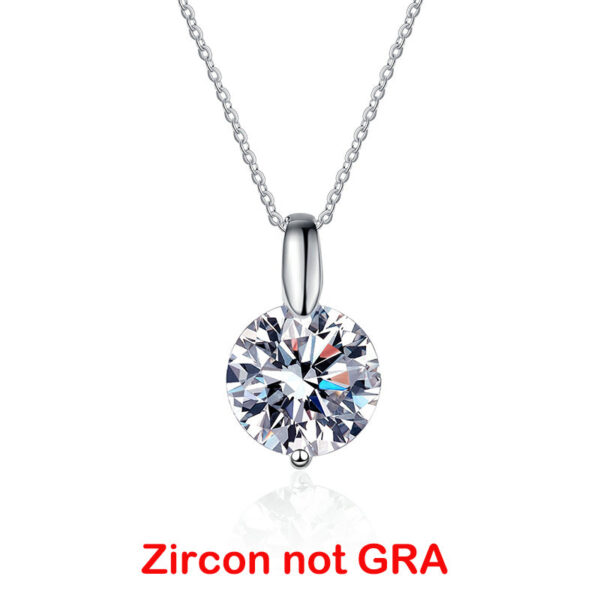 a32587c0b709a410 Smyoue 1-3CT 9MM Real Moissanite Necklace Sterling Sier Round Brilliant Cut Lab Created Diamond Pendant for Men Women Box