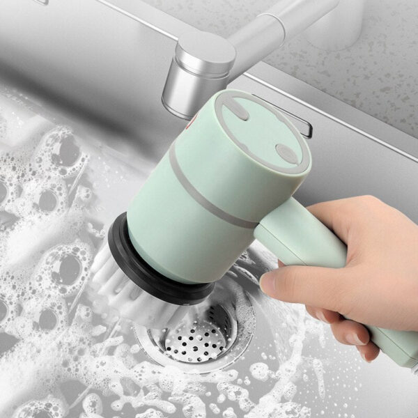 a327f2c6df691f1a Brush Multi-functional Home USB Rechargeable Electric Rotary Scrubber Household Appliances Cleaning Gadget