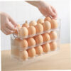 a32fdc38fb38e063 Kitchen Large Capacity Fridge Storage Box - Portable Multi-Layer Tray Organizer, Convenient Opening/Closing Egg Holder