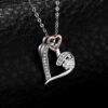 a34055e34dcfc84e Palace Heart Love Rose Gold Sterling Sier Simulated Diamond Pendant Necklace for Women Fashion Jewelry No Chain