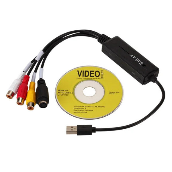 a343413747117cb9 LccKaa AV RCA to USB 2.0 cable adapter converter Audio Video Capture Card Adapter PC CableS For TV DVD VHS capture device