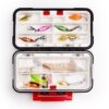 Waterproof Fishing Tackle Double Sided Opening and Closing Bait Tool Storage Box Multifunctional Goods