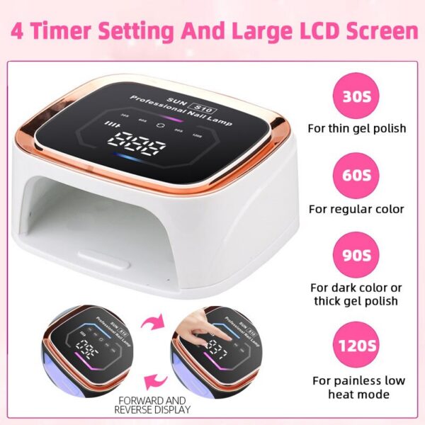 36LEDS Rechargeable UV LED Professional Cordless Gel Polish Drying Lamp For Manicure With Built-in Battery Nail Art