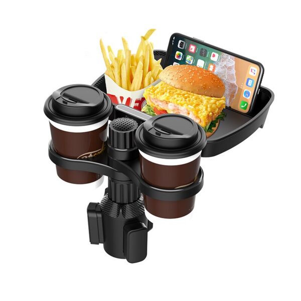a3667eca7ace32b3 Dual Expander Adjustable for 360°Rotating Multifunctional Car Seat Cup Snack Tray Drink Holder