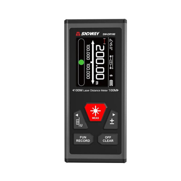SNDWAY Dual Rangefinder 60M/100 Bilateral Laser Distance Meter with Electronic Angle Sensor,Rechargeable,Magnetism,M/in/Ft