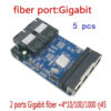 Fiber Switch 4 RJ45 UTP 2 SC Gigabit Fiber Optical Media Converter 2SC 4 RJ45 2G4E Ethernet PCBA board
