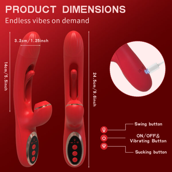 a3925baca67031c4 Tapping Flapping Vibrator for Women Clitoris Clit Sucker Stimulator Powerful Sex Toy Woman Female Rabbit Sucking Vibrators