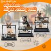 SHAINFUN Elevated Dog Bowls for Medium Dogs and Cats - Raised Cat or Dog Bowl Stand with Adjustable Height and Two Stainless Steel Food Bowls - Ideal for Medium and Small Dogs and Cats.