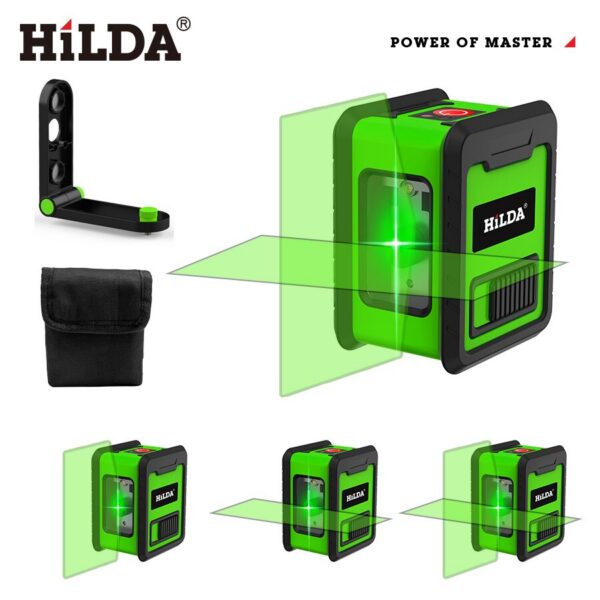 a39661131cc7f9a5 Hilda 2 Mini Lines Level Self Levelling Green Beams Laser Horizontal & Vertical Cross-Line
