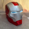 a3a2a531b762c03e In Stock Avengers Iron Man Helmet Adult Child Model Cosplay 1:1 Light Led Mask Action Figure Toys Children Gift