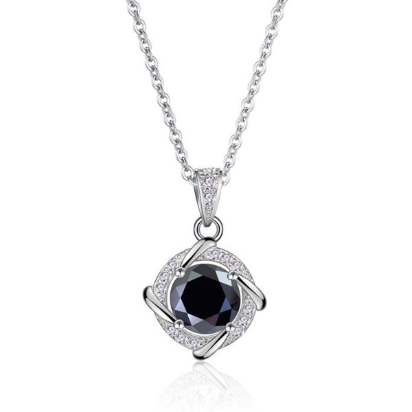 a3a7d43542e06815 JoyceJelly 6.5mm 1ct Moissanite Necklace For Women S Sterling Sier Jewelry Lab Created Diamond Pendant Clavicle Chain Gift