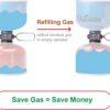 a3aee0154ae666f2 Gas Refill Adapter,Isobutane fuel refill,Isobutane Canister Shifter,Lindal Valve Canister Shifter,Gas Saver Plus,Air Vent Function,Backpacking Camping Stove Adapter
