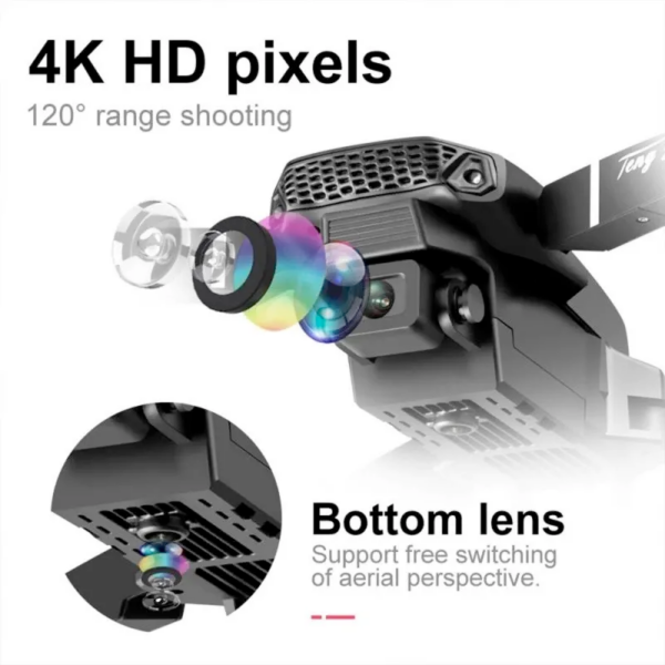 E88 Pro Drone WIFI FPV Mini Dron With Wide Angle HD 4K 1080P Camera Height Hold RC Plane Foldable Quadcopter Helicopter Gift Toy
