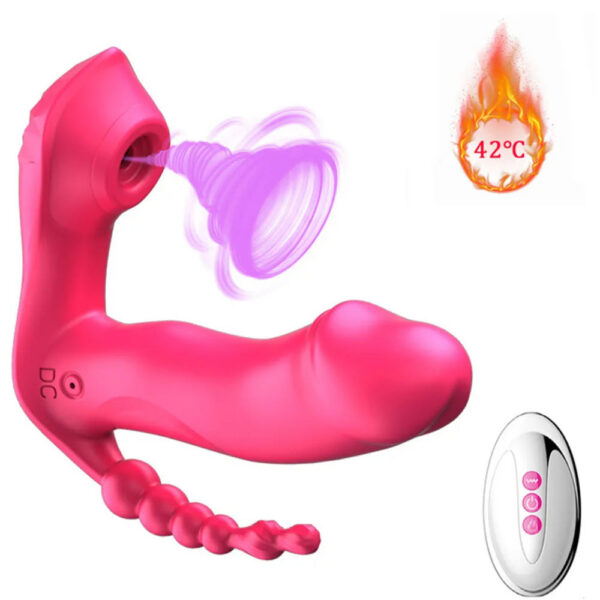 a3c93921812d924f Wireless Remote Control Sucking Vibrator Heating Dildo Love Egg Anal Sex Toys for Women Vagina Clit Sucker Clitoris Stimulator
