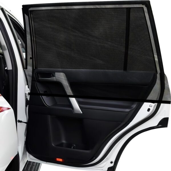 2 Pack Breathable Mesh Side Sun Shades, Stretch Car Screens Baby/Camping Heat B